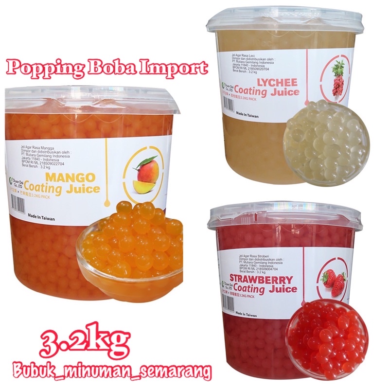

Popping Boba Import 3.2kg Popping Boba Meletus