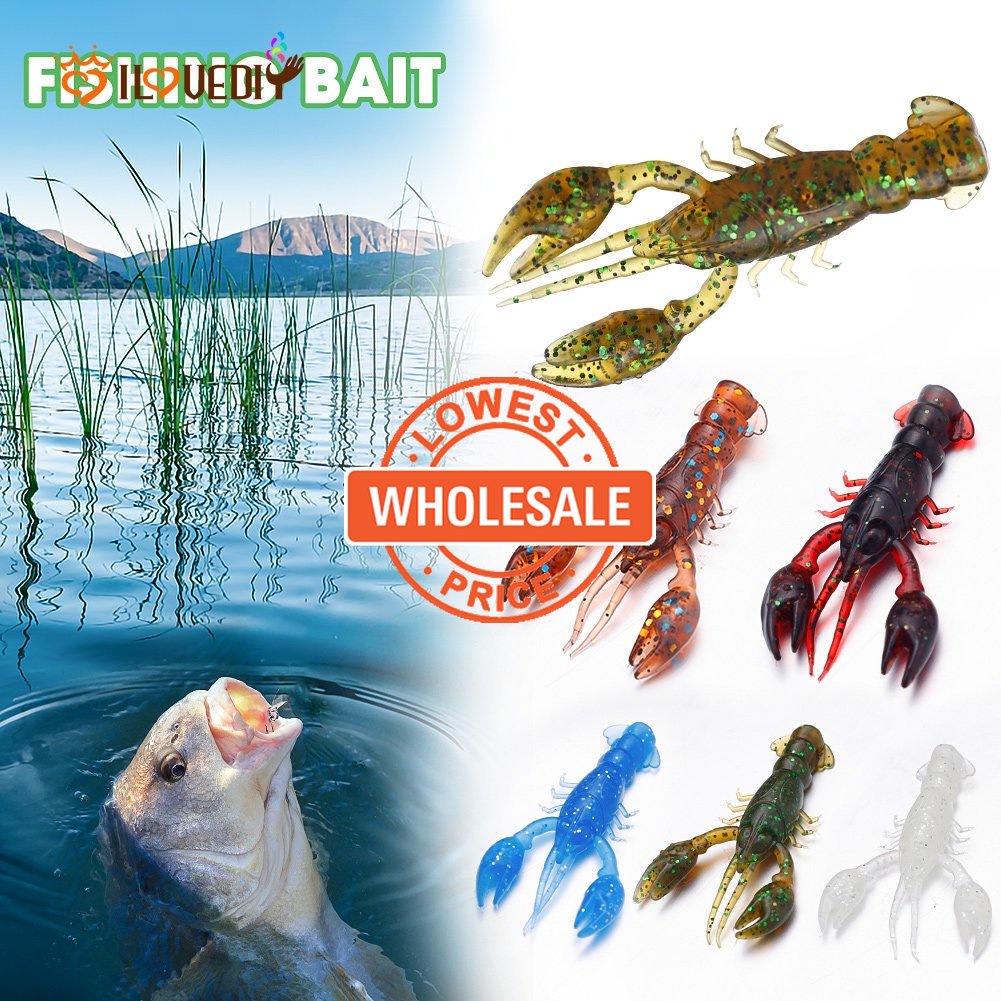 [Harga Grosir]Umpan Pancing Soft Bait Bentuk Lobster Bahan Silikon Ukuran 5cm