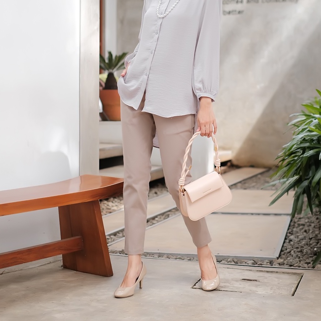 Chino Pants Celana Panjang Wanita Pensil Kekinian Bahan Twill Stretch