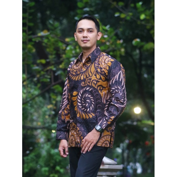 KEMEJA BATIK PANJANG FURING KEREN KATUN HALUS