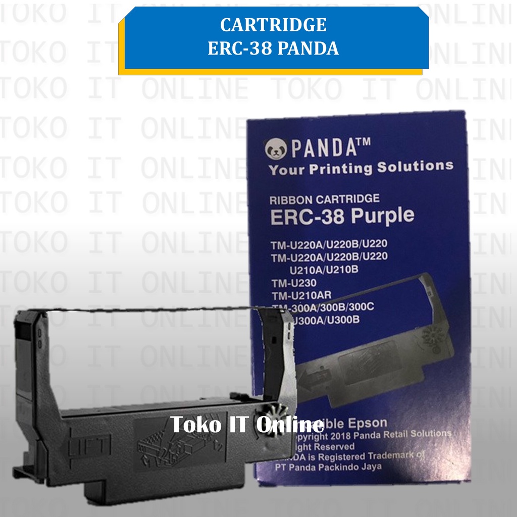 ERC-38 RIBBON CARTRIDGE PITA PRINTER KASIR TMU220D EPSON TINTA PRINTER EPSON TMU220 TMU220B DOTMATRIX PRINTER KASIR EPSON 76mm