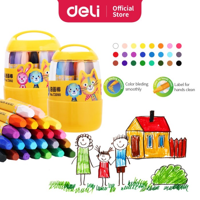 

Pastel Crayon Oil Pastel Deli Isi 24 - 72092