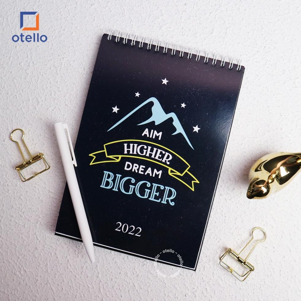 

[6TW0U3838] Kalender Meja 2022 Kalender Goals Keren Banget TERMURAH! Desk Calendar Minimalist Quotes Motivasi