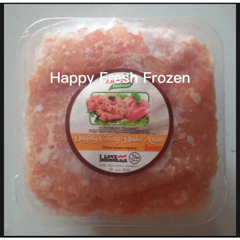 

Daging Giling Dada Ayam Tanpa Tulang Tanpa Kulit Beku Frozen 500 gram