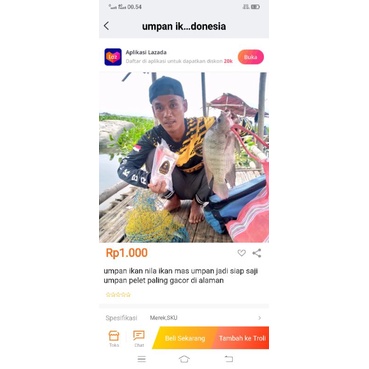 umpan ikan nila ikan mas jatiluhur cirata jatigde