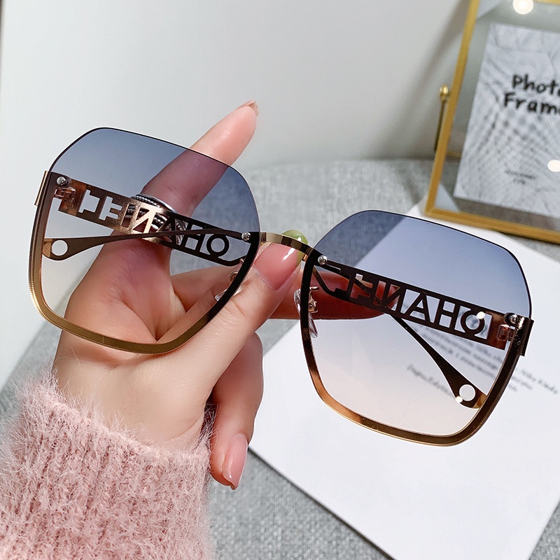 Kacamata Hitam Fashion Square Shades Untuk Wanita/Pria Eyewear