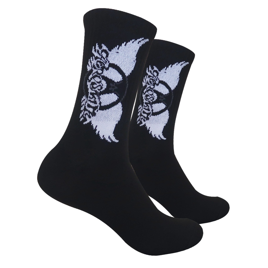 Kaos Kaki Motif Aerosmith Hitam ( B38 )