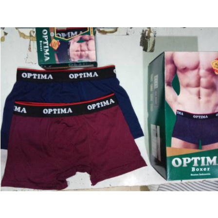 CD optima boxer 1 kotak isi 2 M L XL XXL Celana dalam cowok boxer optima