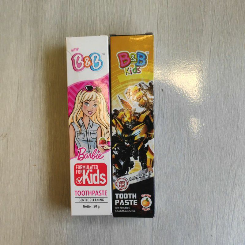 Odol B&amp;B Kids Pasta Gigi anak Rasa Jeruk Little Pony Stroberi Strawberry Barbie 1 PCS Netto 50g