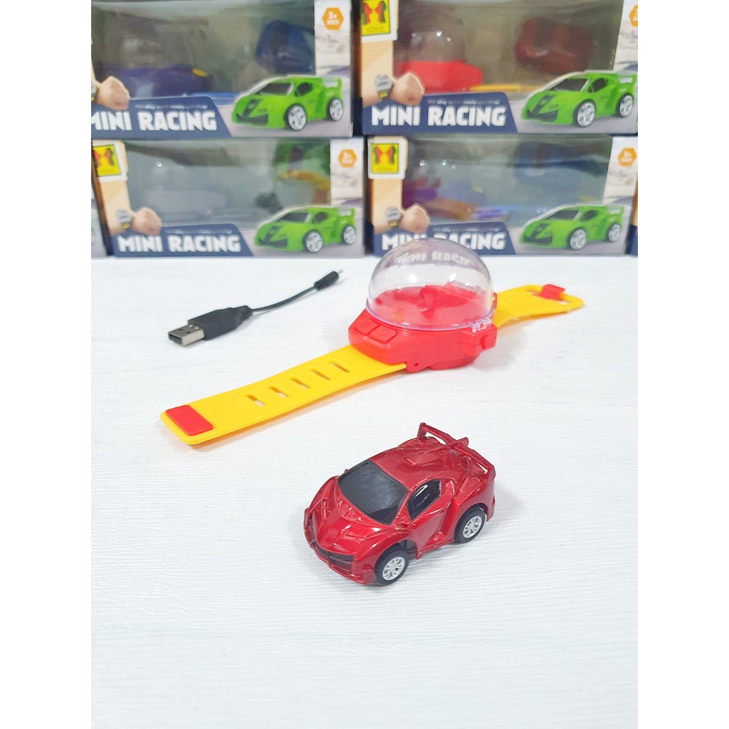 Mainan Remote Control Mobil Jam Tangan Mini Diecast Mobil Remote Control Mini Frekuensi 2.4Ghz