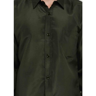 HipNop  Nandeo Kemeja Polos Pria Lengan Panjang Kemeja REGULER