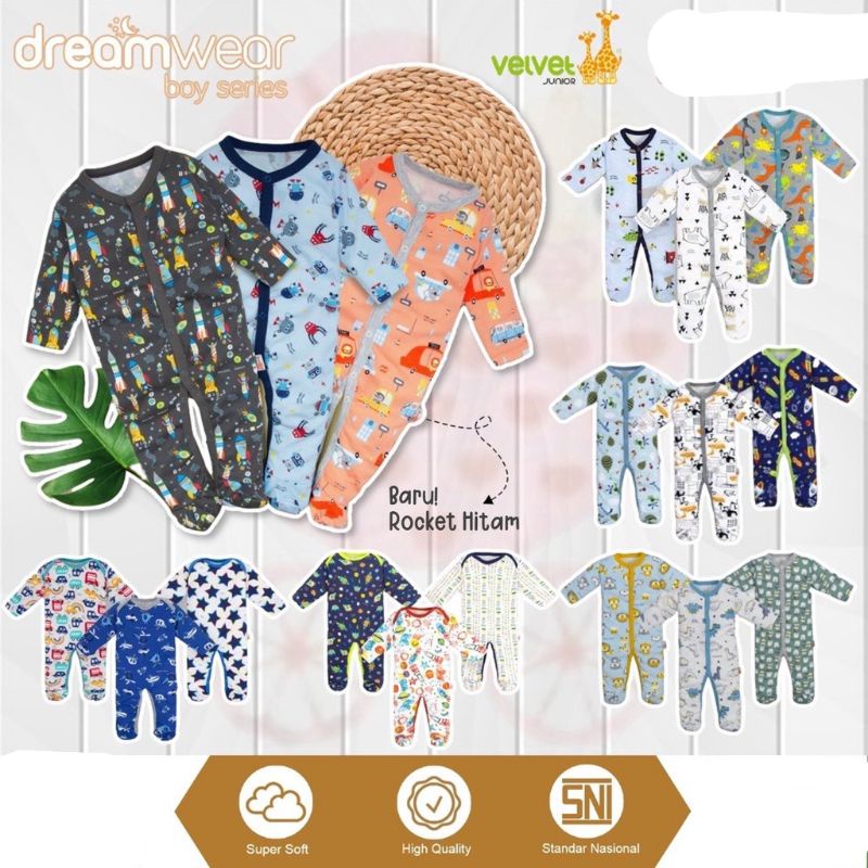 VELVET SLEEPSUIT DREAMWEAR 3IN1