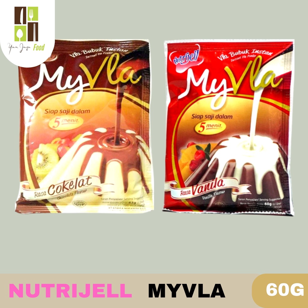 

Nutrijel My Vla Bubuk Instan Rasa Coklat/ Rasa Vanila 60g