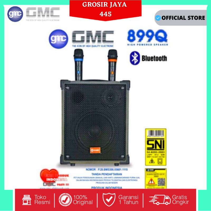 SPEAKER BLUETOOTH GMC 899Q + FREE MIC MIKROFON | TERMURAH ORI