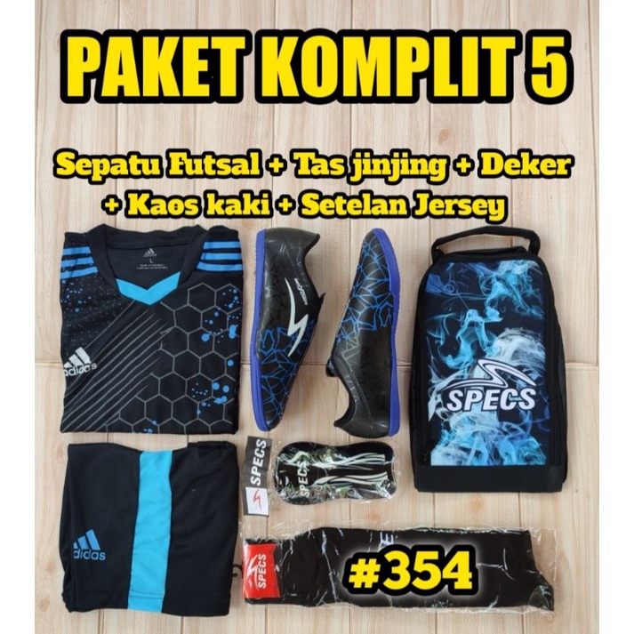 SEPATU FUTSAL MURAH, SEPATU FUTSAL PAKET KOMPLIT 5 MURAH, PAKET LENGKAP 5 MURAH, SEPATU MURAH 354