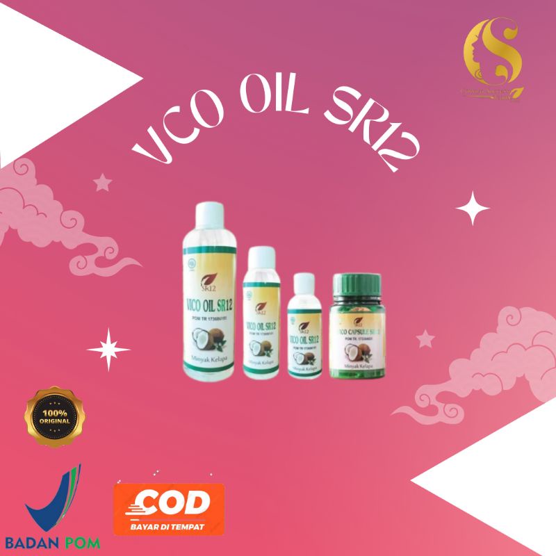 Minyak kelapa 1000 manfaat vco oil sr12 halal BPOM bagus untuk kesehatan tubuh mencerahkan wajah