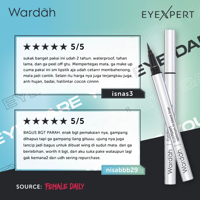

Terlaris ✨ -Wardah EyeXpert Optimum Hi-Black Liner 1 g- Eyeliner Spidol Waterproof- 2.1.23