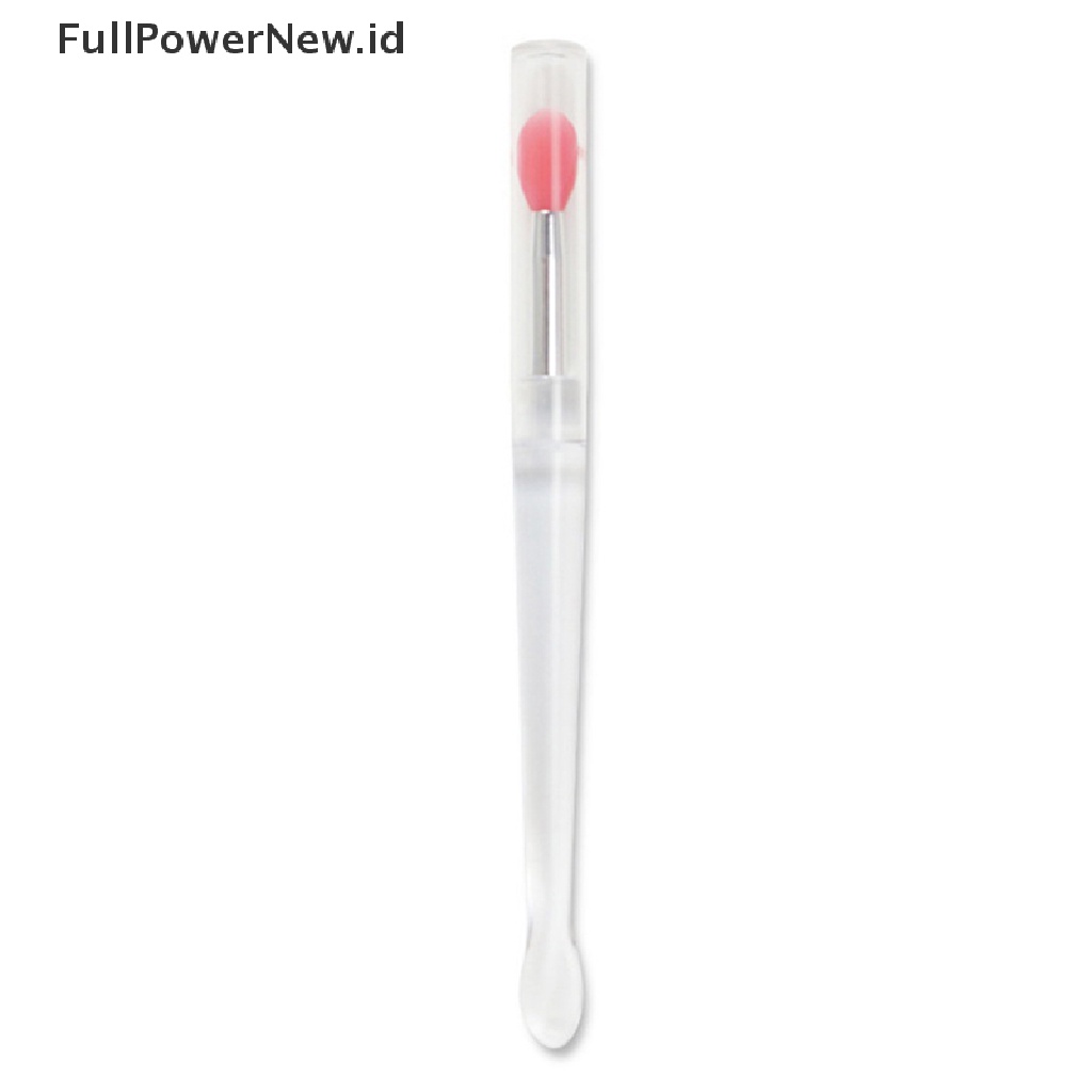 Power 1PC Lip Gloss Aplikator Kuas Bibir Silikon Dengan Tutup Debu Brush Makeup ID