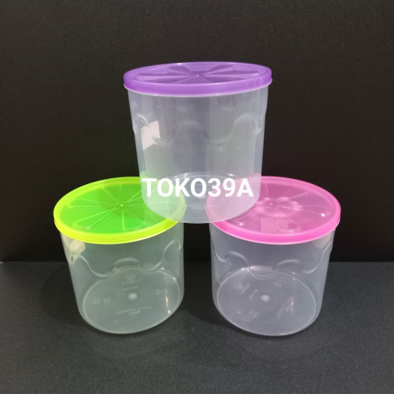 Toples Kue Kering / Toples Bulat 1.5 Kg 1.5 Kilo 1.5 Liter 1500 Gram