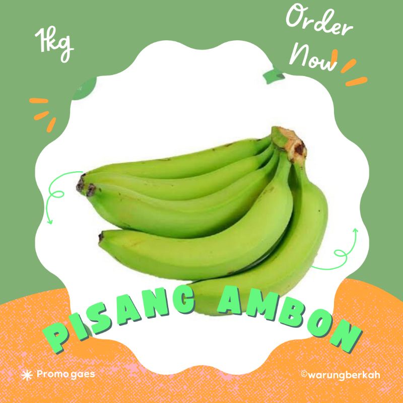 

Pisang Ambon mentah berat 1kg fresh