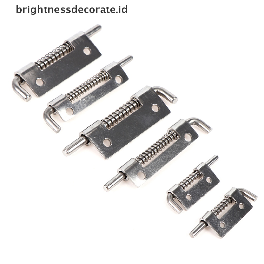 [Birth] 1pc 304stainless Steel Loaded Hinge Security Spring Bolt Barrel Latch Hardware [ID]