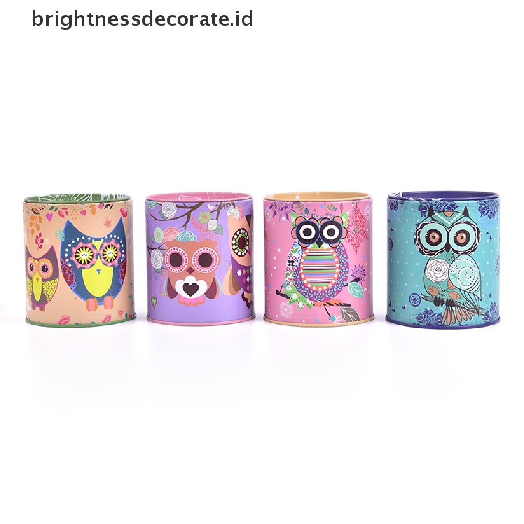 [Birth] Owl Celengan Tinplate Celengan Hadiah Anak Kid Gift Kotak Uang [ID]