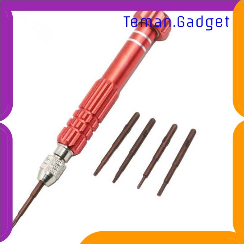 TG-PKK Obeng Set 5 in 1 Reparasi Smartphone Maintenance Tools - T-JC501LSD