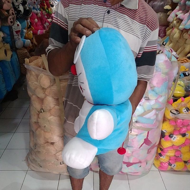 0BONEKA DORAEMON UKURAN SEDANG/BONEKA DORA EMON/BONEKA/MAINAN/KADO