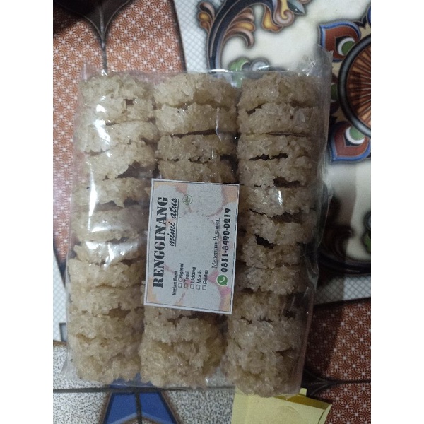 

rengginang ketan mentah aneka rasa kemasan isi 14 keping