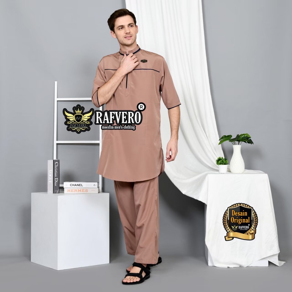 SETELAN KURTA PAKISTAN LIST SIMPLE - KOKO DEWASA SETELAN - BAJU MUSLIM PRIA