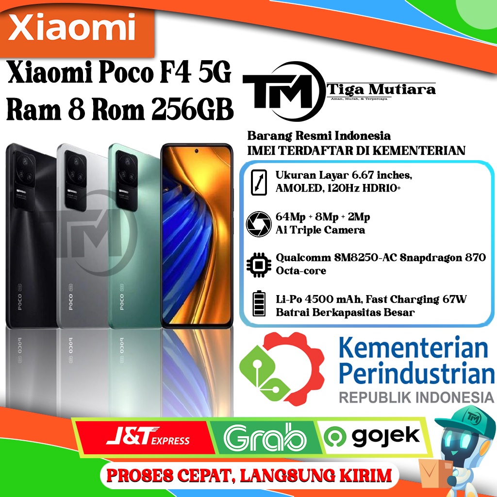 Xiaomi Poco F4 Ram 6GB | 8GB Rom 128GB | 256GB