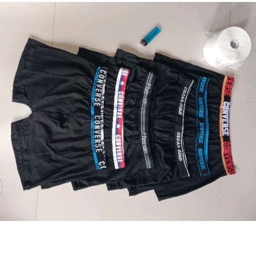 CD boxer pria isi 6 pcs hitam