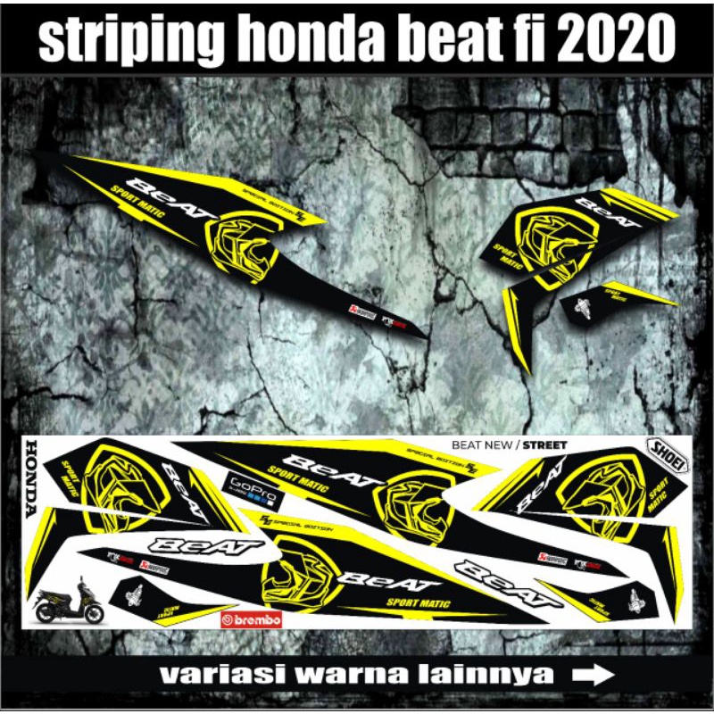 STIKER STRIPING VARIASI HONDA BEAT NEW DELUXE # VARIASI HONDA BEAT NEW DELUXE 2020#