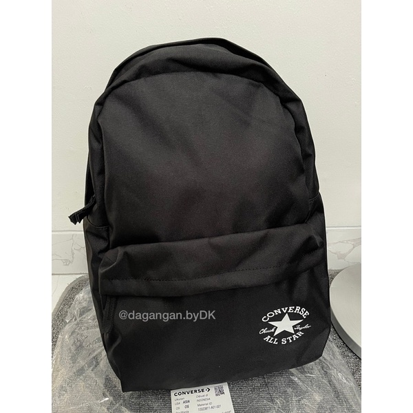 Tas Converse Backpack Original 100% Full Black