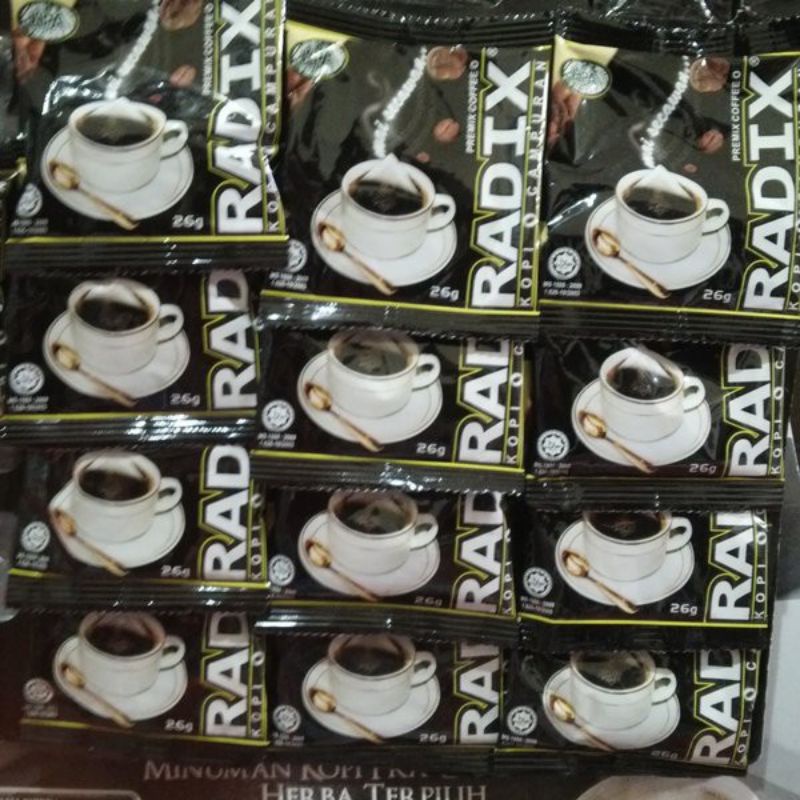 

Ecer Satuan - Kopi Hitam Herbal Radix O HPA PAK HAJI