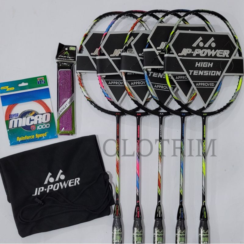 [ 35lbs 75gr ] JP Power Aeropower 7000 Raket Badminton Original
