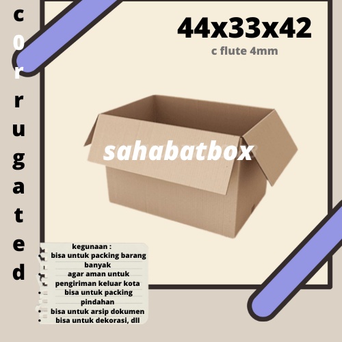 

(min order 5pcs)KARDUS/DUS/KARTON/DUS PINDAHAN/KARDUS BESAR 44x33x42 CM
