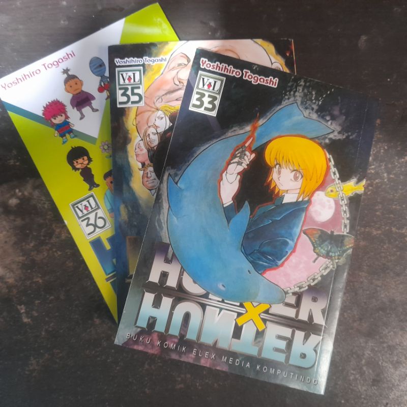 Komik Hunter x Hunter vol 33, 35, dan 36