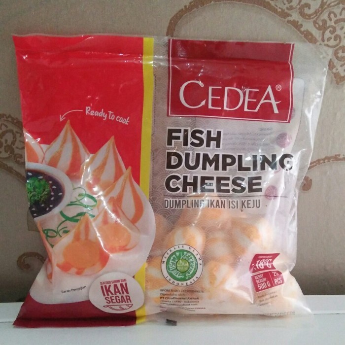 

Cedea Fish Dumpling Cheese / Dumpling Ikan Isi Keju Beku Frozen 500gr