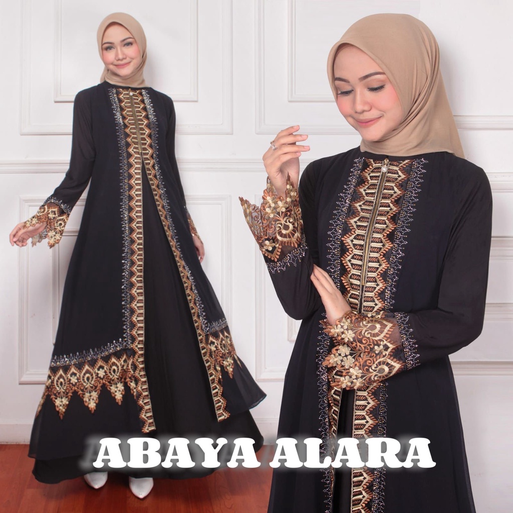 ABAYA ALARA / Gamis Turkey / Longdress Muslimah / Maxy Formal / Busana Muslim / Dress Kondangan / Pakaian Mewah Arabic