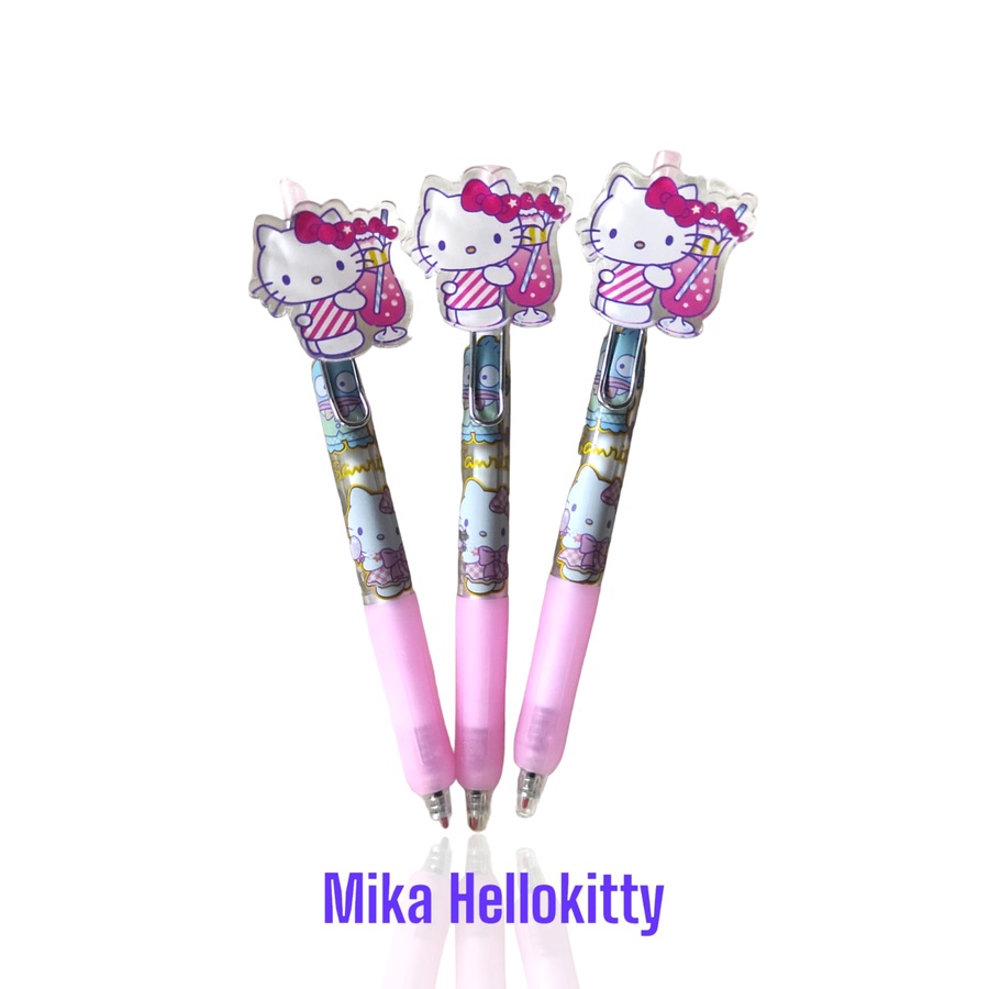 PULPEN PULLPEN PULPENN MIKA HELLOKITTY PEN SANRIO PEN LUCU ATK PULPEN SANRIO KUROMI POMPOMPURIN CINNAMOROLL MY MELODY HELLO KITTY PULPEN HK @banyak