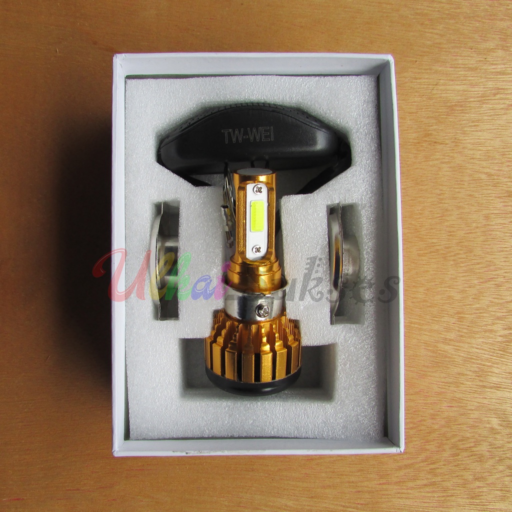 Variasi Aksesoris motor Lampu LED Lampu HID 3 Sisi 3 Warna Universal Murah