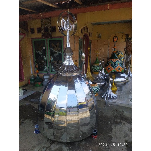 Kubah masjid/musholla Stainless Steel 120cm