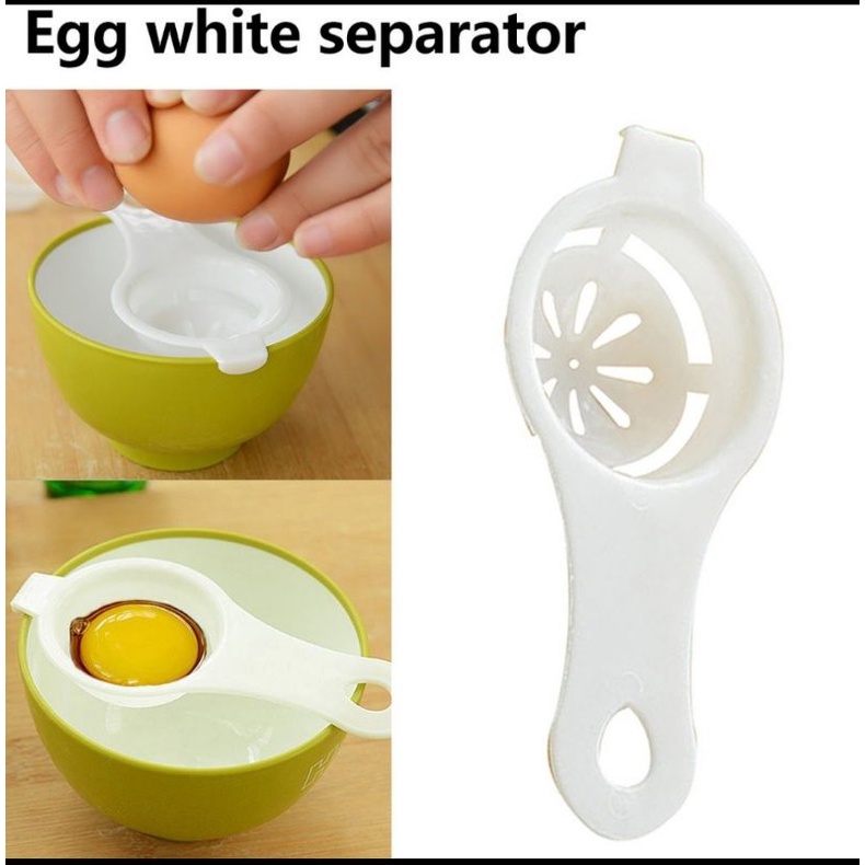 Sendok pemisah putih kuning telur egg white separator saringan