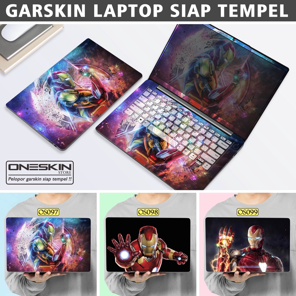 Garskin Sticker Laptop Protector Macbook Full Body Bottom Bezel Palmrest Skin Iron Man