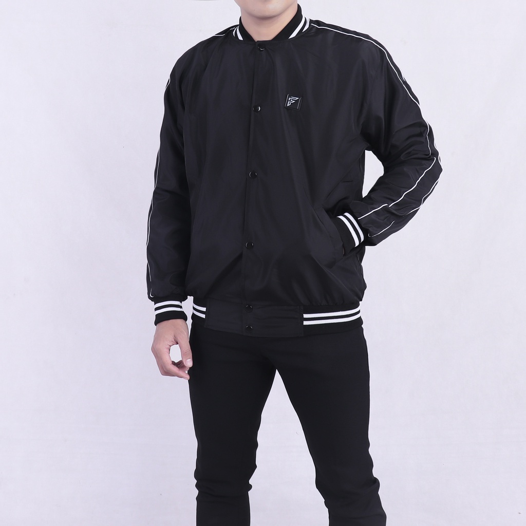 System A Jaket Baseball Varsity Jacket Base Ball Unisex Korean Style Remaja M L XL best seller