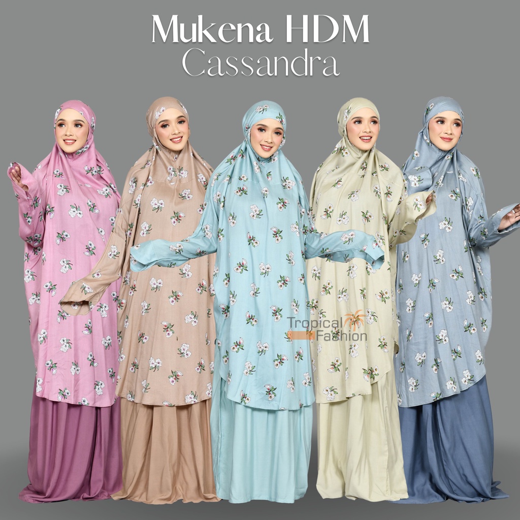 Mukena Bali HDM Cassandra  By Zahwa Bahan Rayon Janger Premium Termurah Kekinian