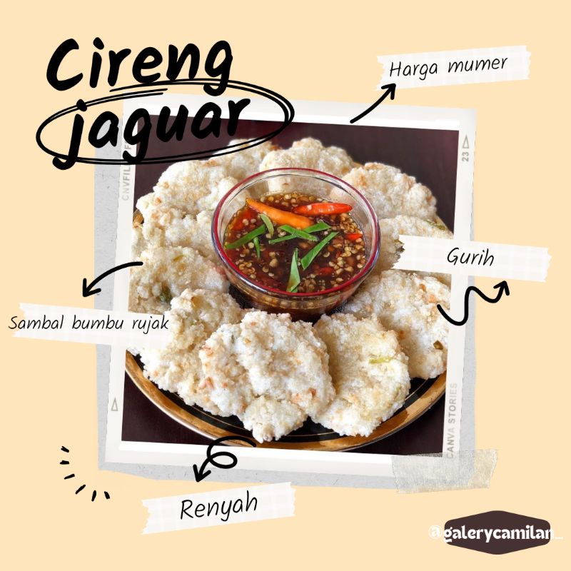 

Cireng Jaguar bumbu rujak