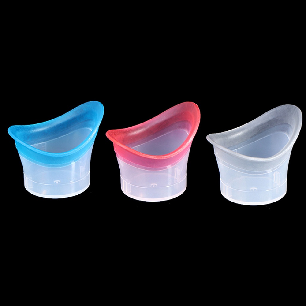 [Birth] 2pcs Eyewash Cup Silicone Resuable Lembut Mata Mandi Cangkir Cuci Mata Gelas [ID]