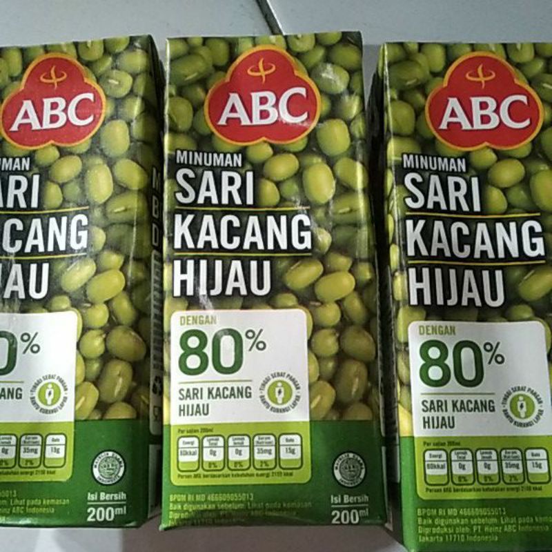 Minuman ABC Sari Kacang Hijau 200ml (1 Dus)
